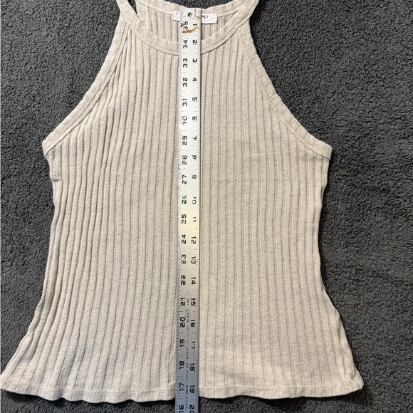 Project Social T Ribbed Tank in Light Beige - Picture 5 of 5
